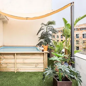 Fantástico ático 2 Hab Y Gran Terraza Privada Apartamento